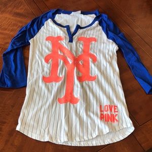 Pink Mets T-shirt